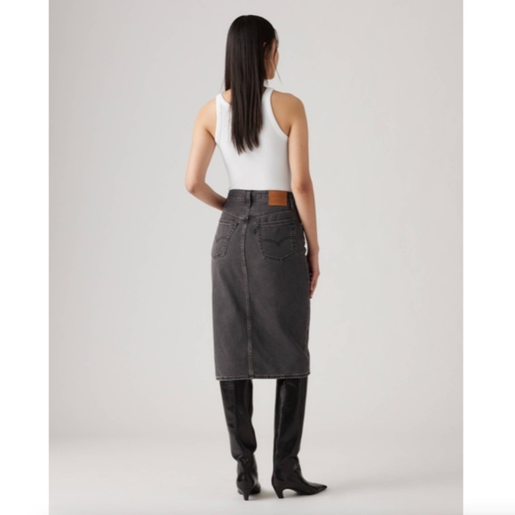 NWT Levi's Side Slit Midi Skirt - Size 24 - Picture 4 of 5